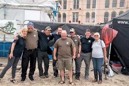 HOW Isle of Man volunteer Dianne Brooks, ex-Artillery member Kevin Grey, HOW UK Trustee Martin Hurst, ex-Royal Marine Andy Whitehouse, ex-sapper Neil Whitehead, ex-Artillery member Andrew Swainston, former RAF serviceman and member of the Manx Veterans Group 