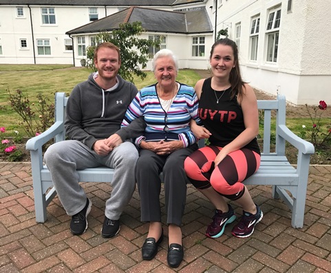 Edward Bunce and Sophie van Hooven with their grandmother